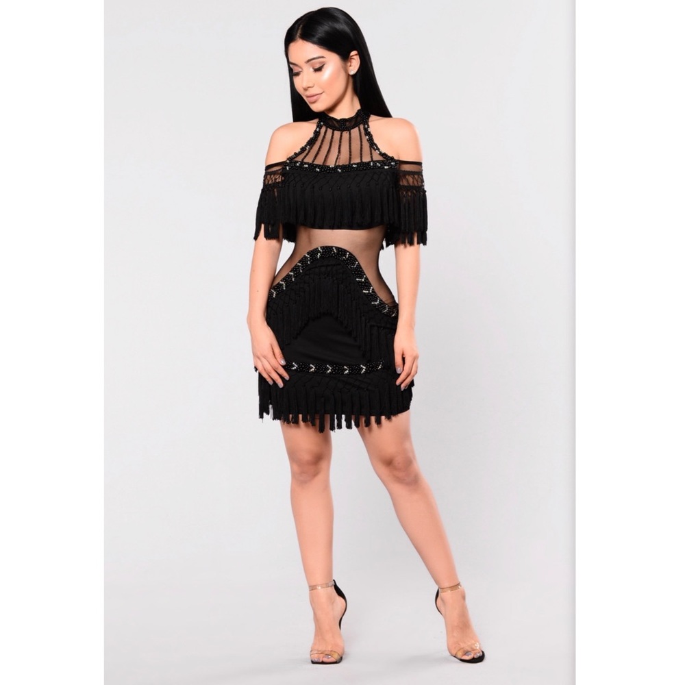 Fashion Nova | Main Attraction Fringe Dress